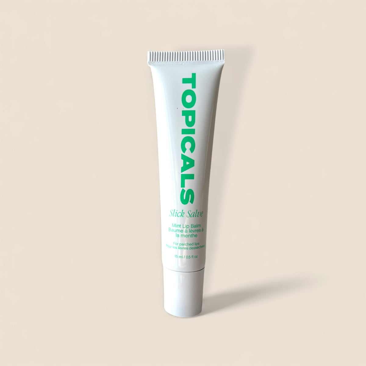 Baume à lèvres brillant pour apaiser et hydrater – Menthe Topicals (15 ml)