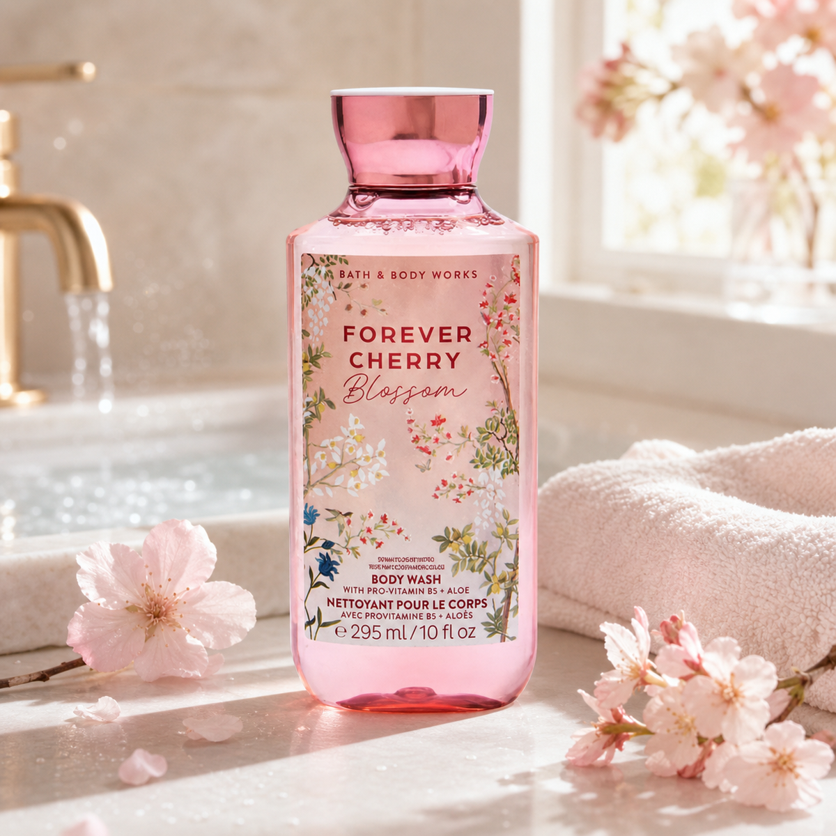 Forever Cherry Blossom provitamin B5 + Aloe Body Cleanser - Bath & Body Works