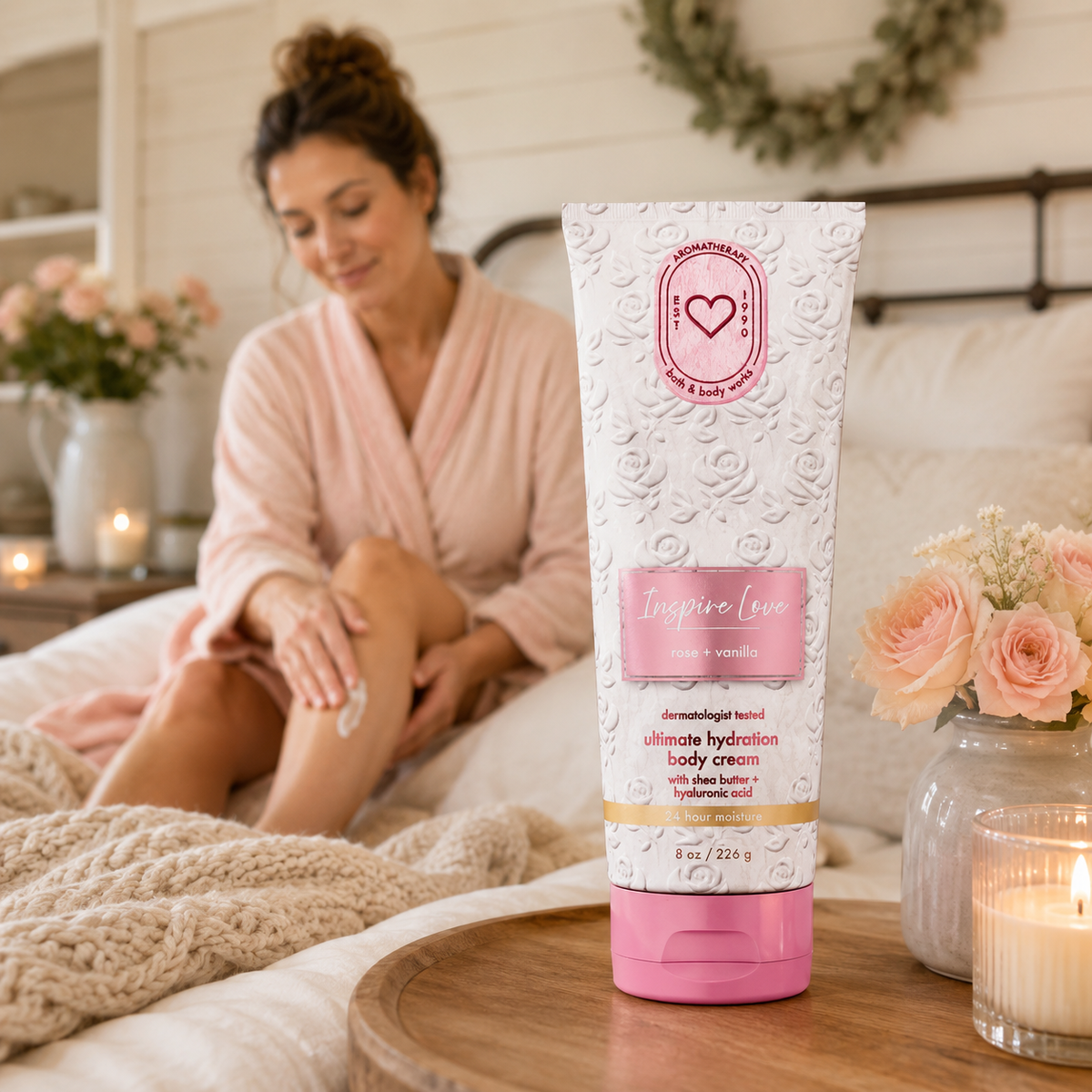 Crème super riche pour le corps Beure de Karité Rose & Vanilla - Bath & Body Works