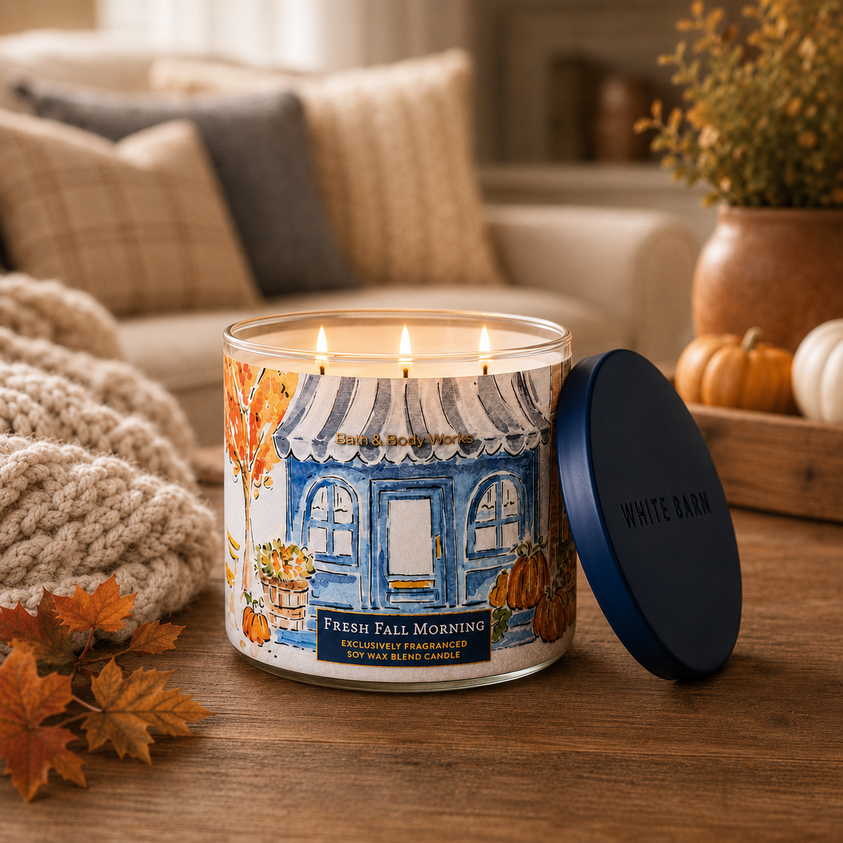 Bougie à 3 mèches - Fresh Fall Morning - Bath & Body Works