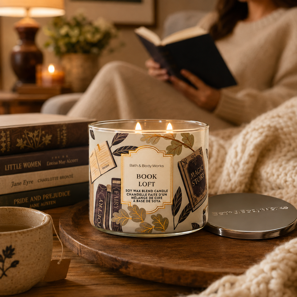 Bougie à 3 mèches - Book Loft - Bath & Body Works