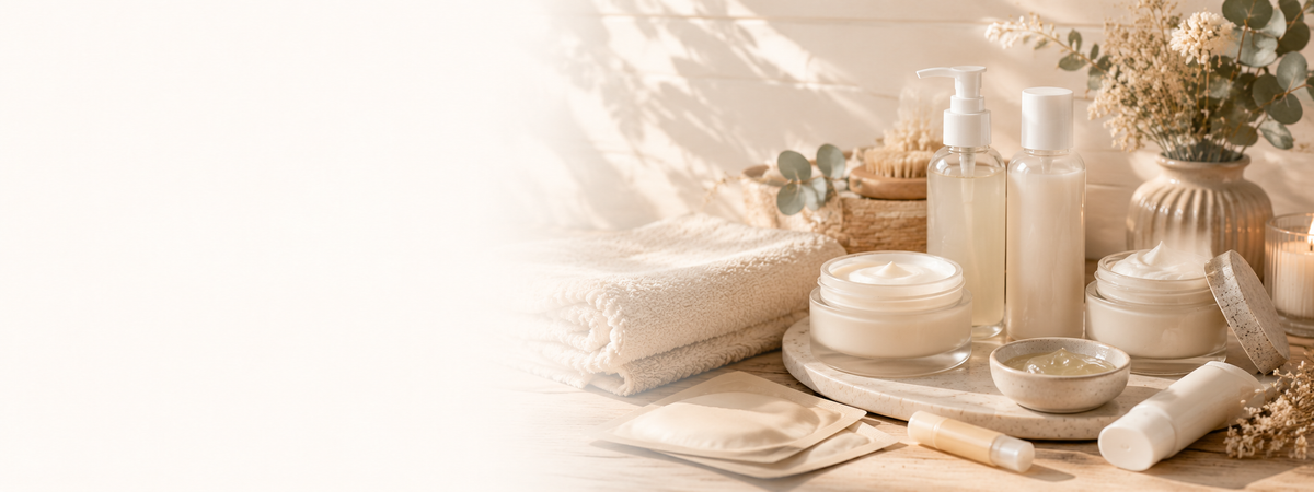 Section - Préparer & prendre soin de la peau - Des soins doux pour nettoyer, préparer, hydrater et réconforter la peau.