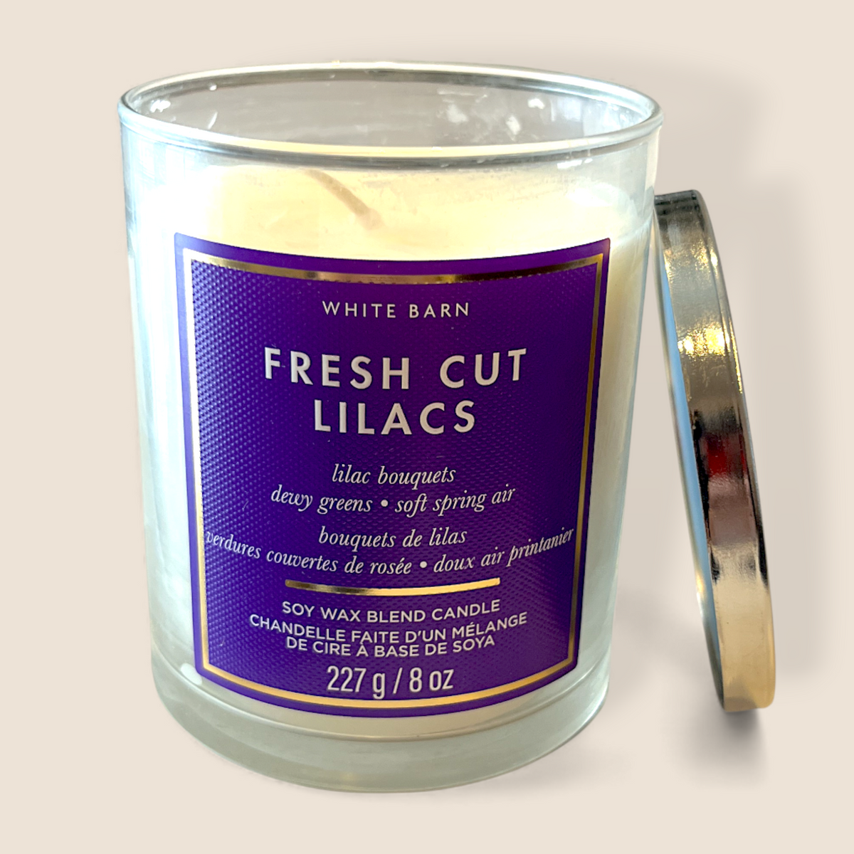 Single Wick Candle – Fresh Cut Lilacs – Bath & Body Works