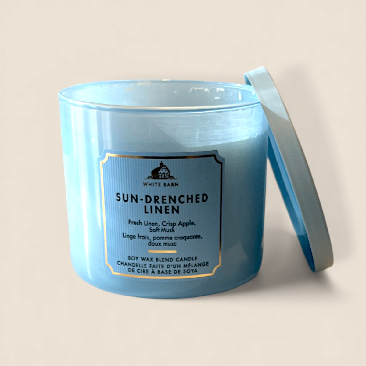 3-Wick Candle - Sun-Drenched Linen - Bath & Body Works