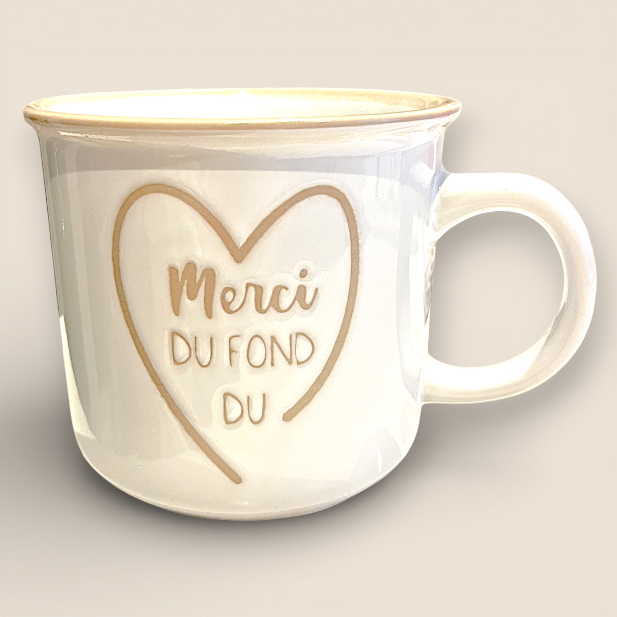 Bilingual mug – Merci du fond du cœur / Thank you from the bottom of my heart