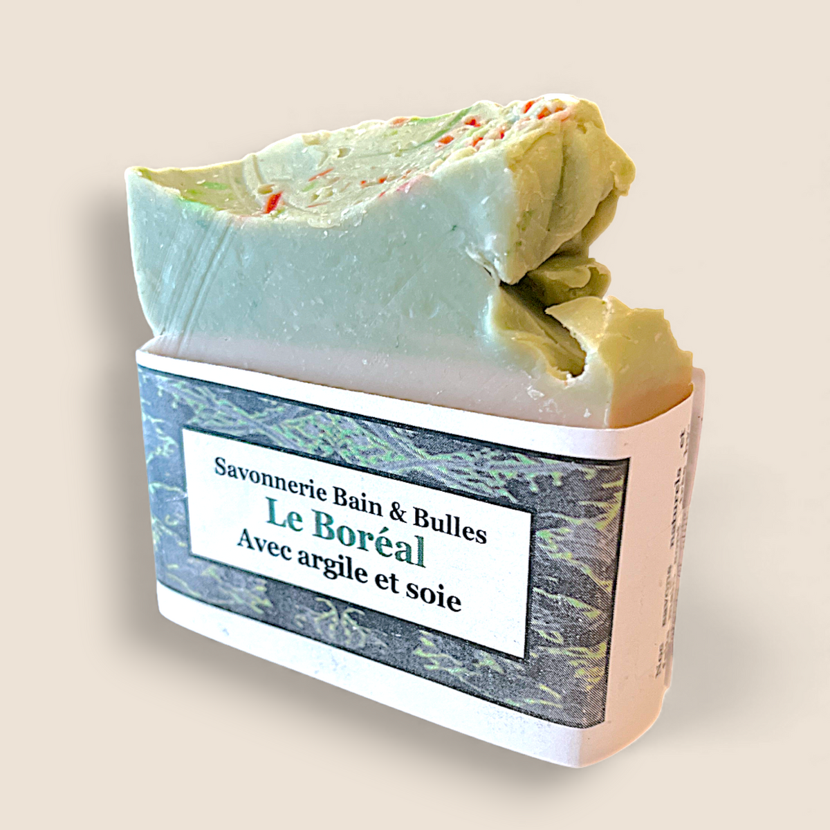Savon en barre artisanal – Le Boréal – Savonnerie Bain & Bulles