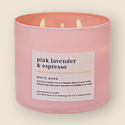 Bougie 3 mèches – Pink Lavender & Espresso - Bath & Body Works