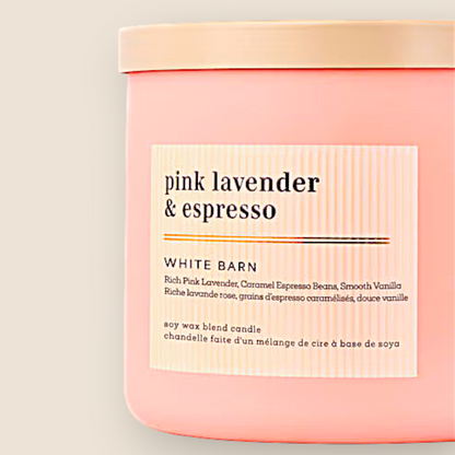 Bougie 3 mèches – Pink Lavender & Espresso - Bath & Body Works
