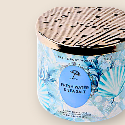 3-Wick Candle – Fresh Water & Sea Salt - Bath & Body Works