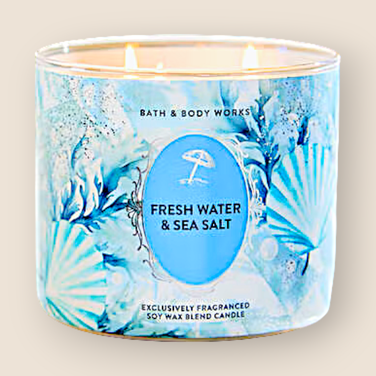 3-Wick Candle – Fresh Water & Sea Salt - Bath & Body Works
