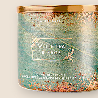 Bougie 3 mèches – White Tea & Sage - Bath & Body Works