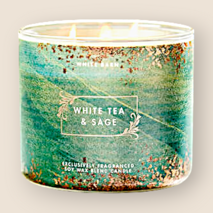Bougie 3 mèches – White Tea & Sage - Bath & Body Works