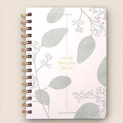 Carnet de notes à reliure spirale – Eucalyptus