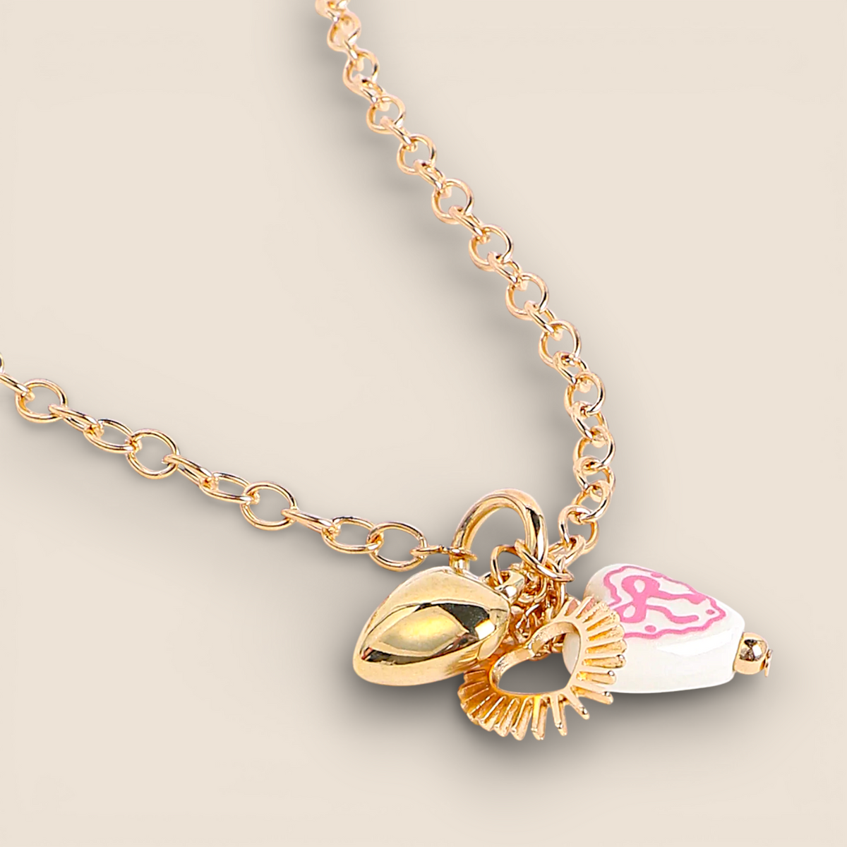 Collier Cœurs & Charms