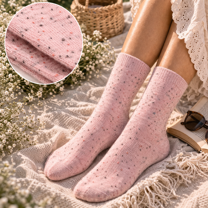 Mid-calf speckled socks - 2 colors available