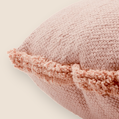 Coussin décoratif en cœur – Sekka rose poudré