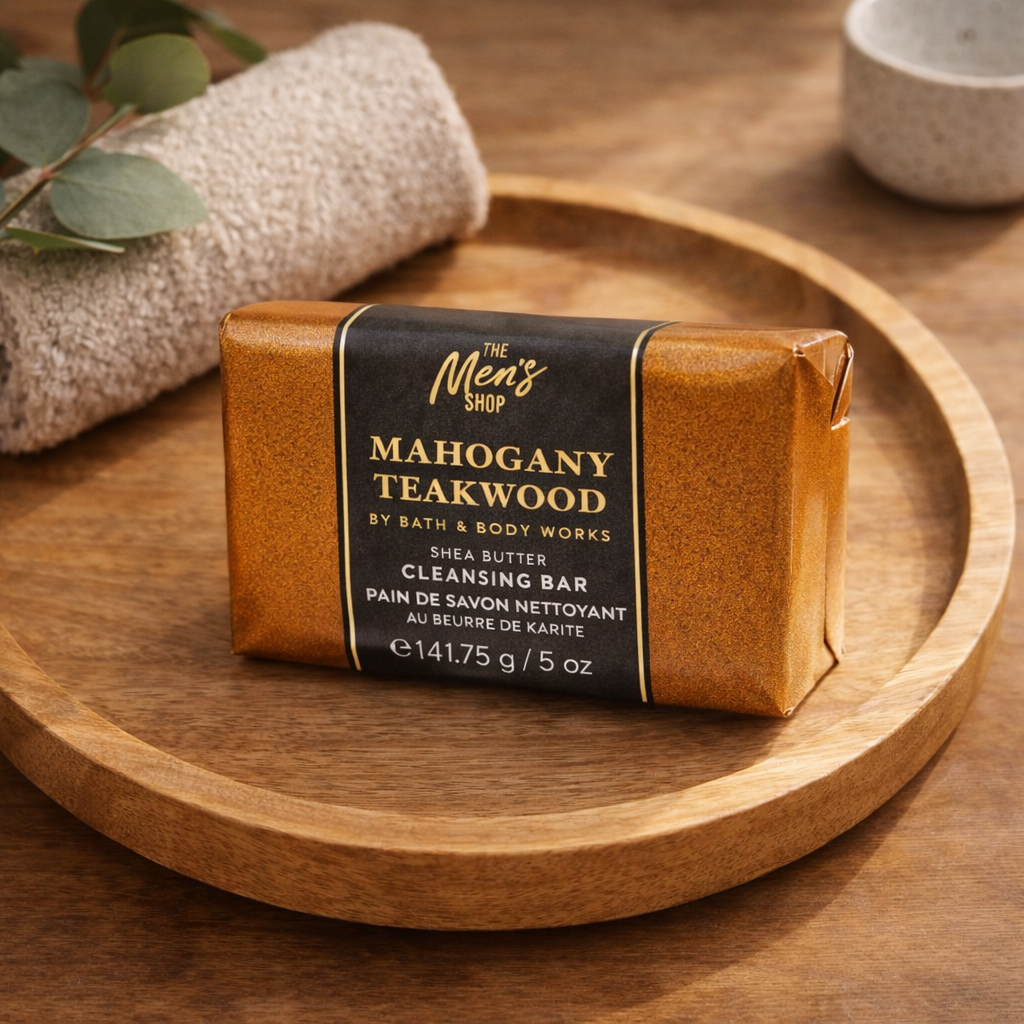 Shea Butter Cleansing Bar Soap – Mahogany Teakwood – Bath & Body Works