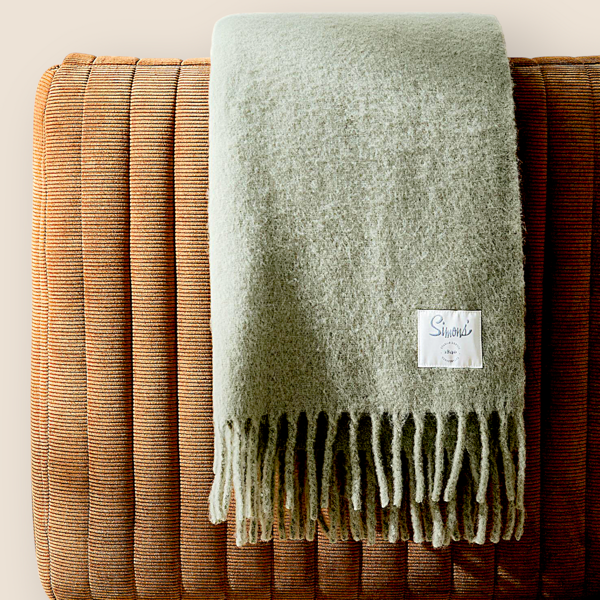 Mohair-effect variegated throw – Enveloping softness - 5 colors.