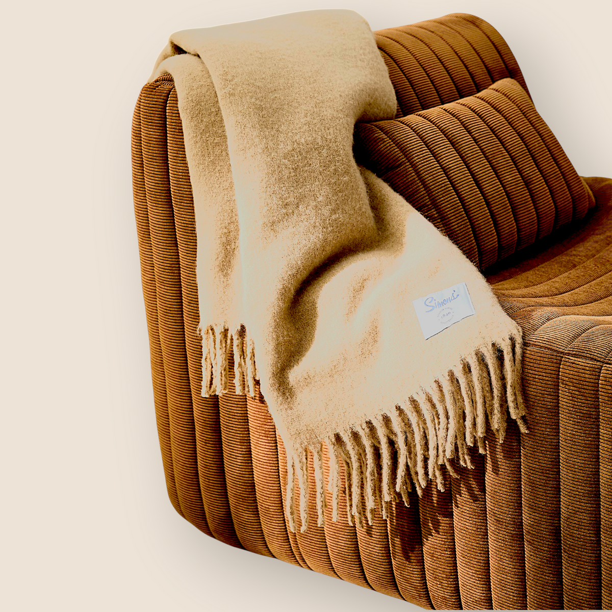 Mohair-effect variegated throw – Enveloping softness - 5 colors.