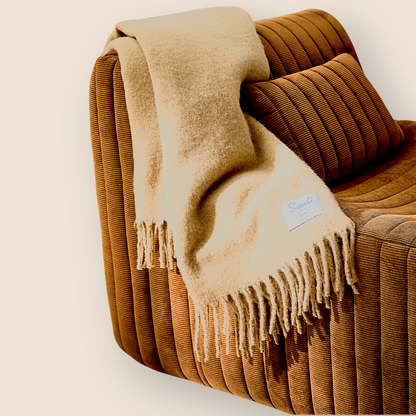 Mohair-effect variegated throw – Enveloping softness - 5 colors.
