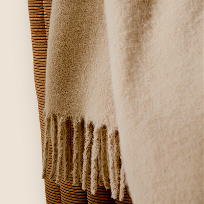 Mohair-effect variegated throw – Enveloping softness - 5 colors.