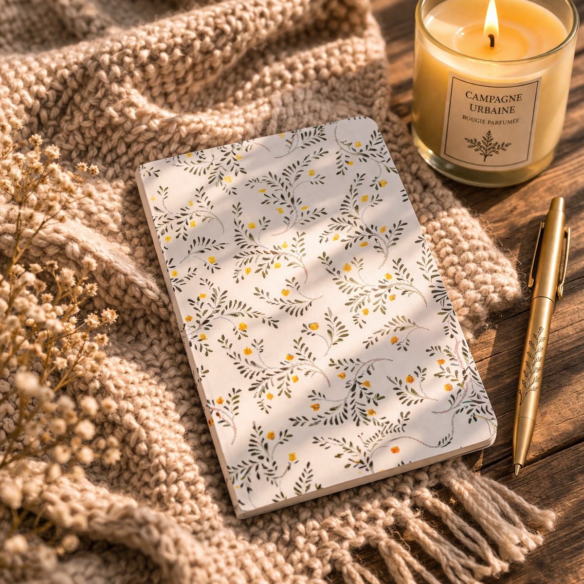 Notebook - Delicate botanical collection - (4 visuals available)