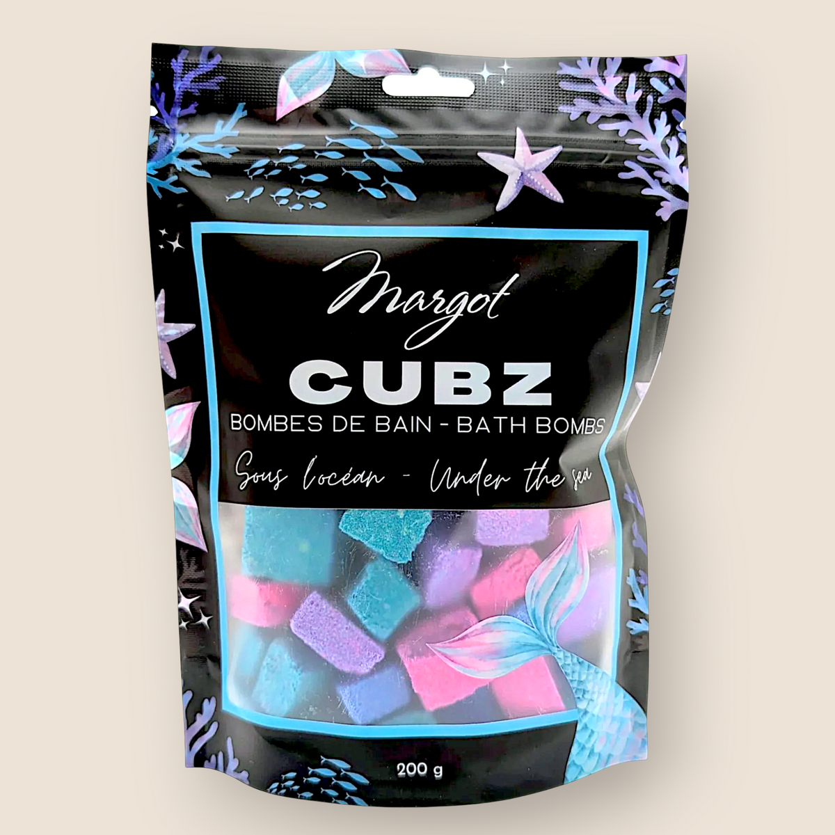 Cubes bain effervescents Océan – Colorés