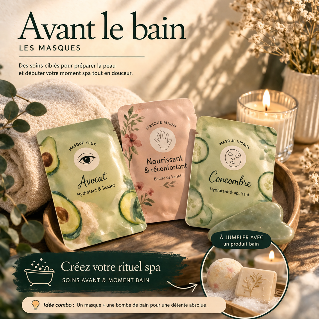 Section - Soins de début de rituel - Préparez la peau, apaisez l’esprit et entrez doucement dans votre moment spa.