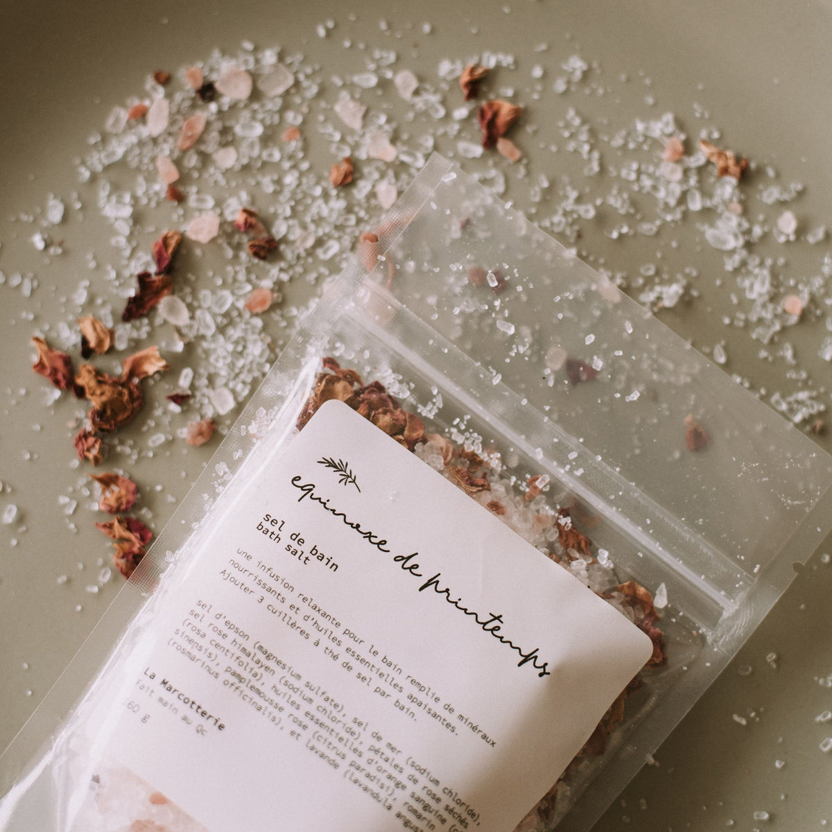 Sels de bain floral — Rituel apaisant 160 g | 10 à 11 bains