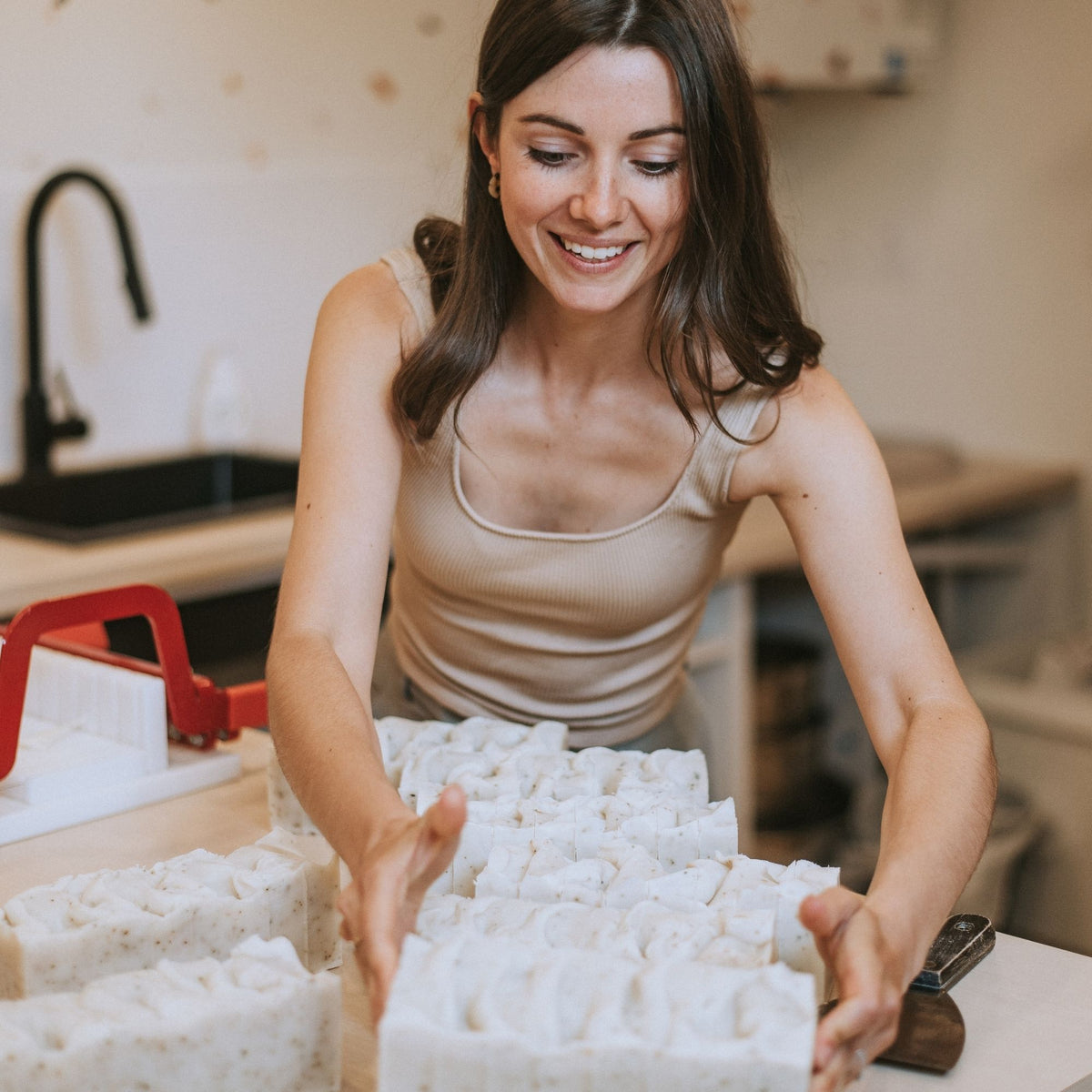 Savon fait à la main Spa Nature — Marjolaine, menthe poivrée & eucalyptus
