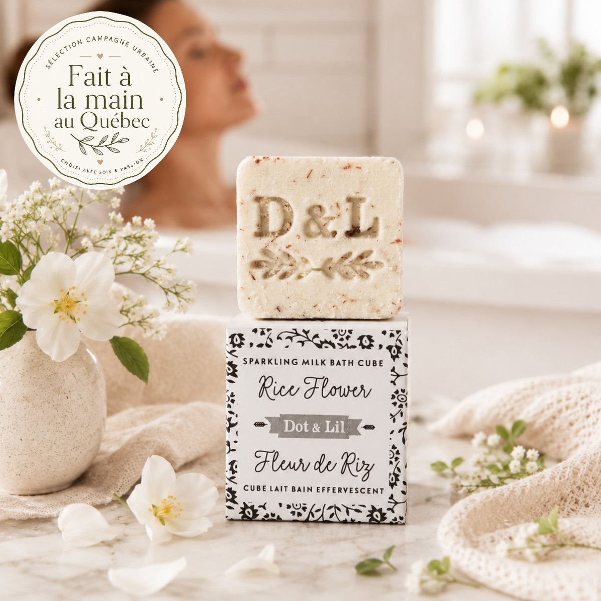 Cube de lait de bain effervescent - Dot & Lil