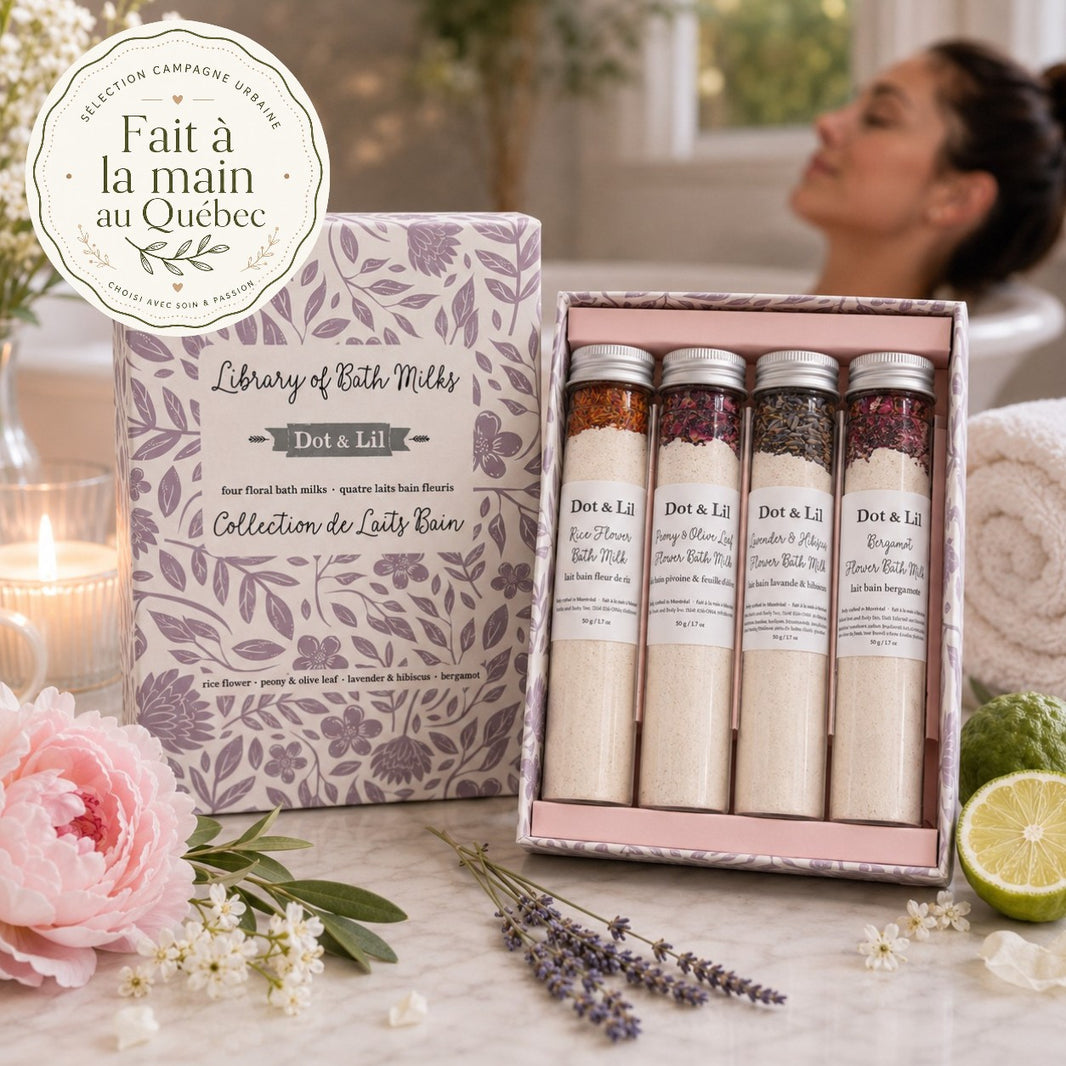 Laits de bain floraux — Dot & Lil —  2 bains par fiole