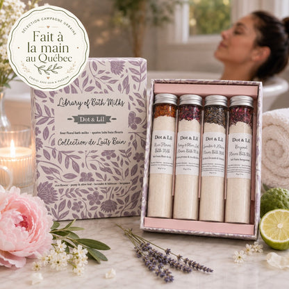 Laits de bain floraux — Dot & Lil —  2 bains par fiole