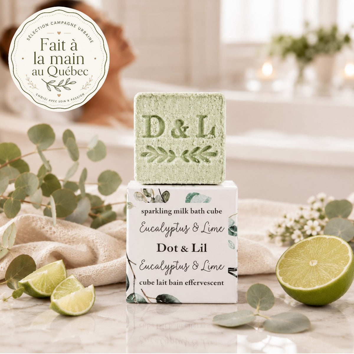 Cube de lait de bain effervescent - Dot & Lil