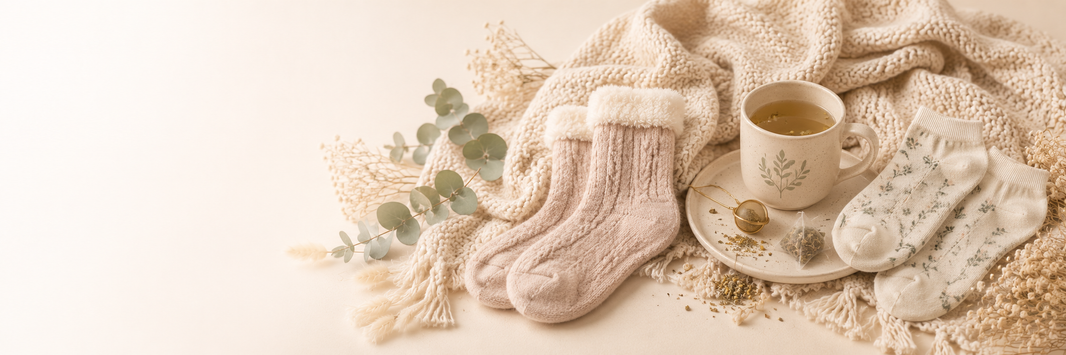 Section - Create a Cozy Moment - Essentials to envelop you and savor a quiet moment at home.