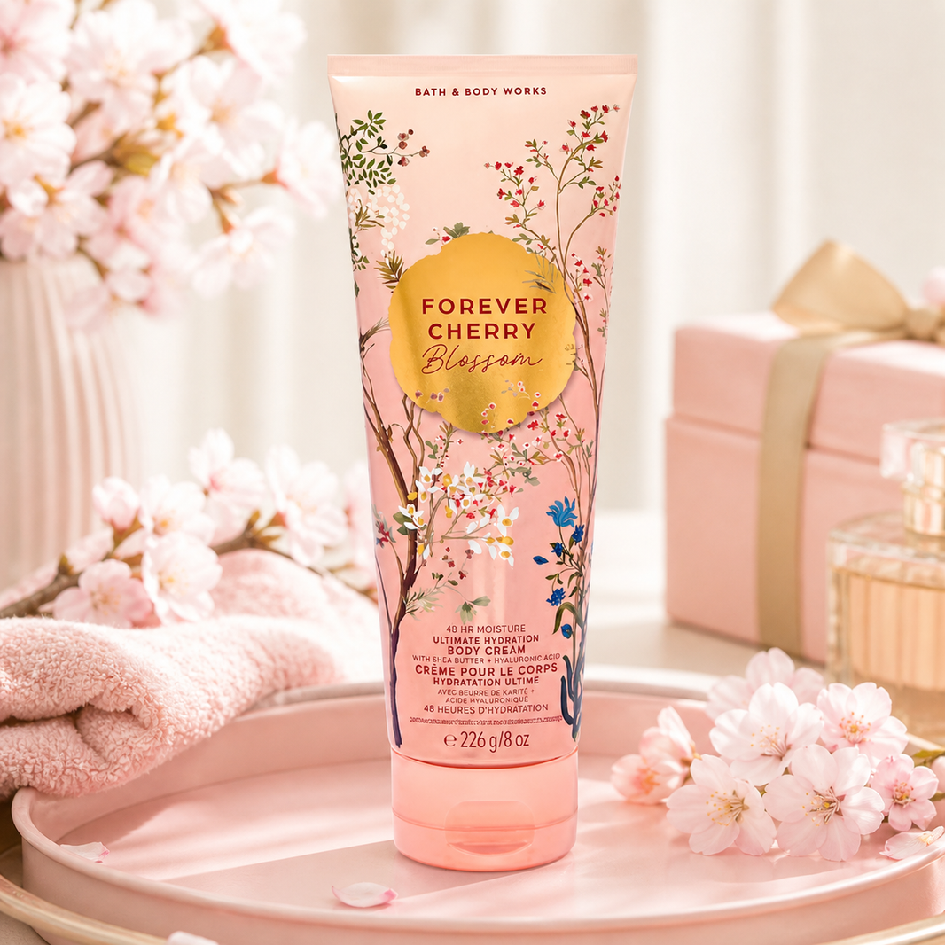 Crème hydratante pour le corps beurre de Karité Forever Cherry Blossom - Bath & Body Works