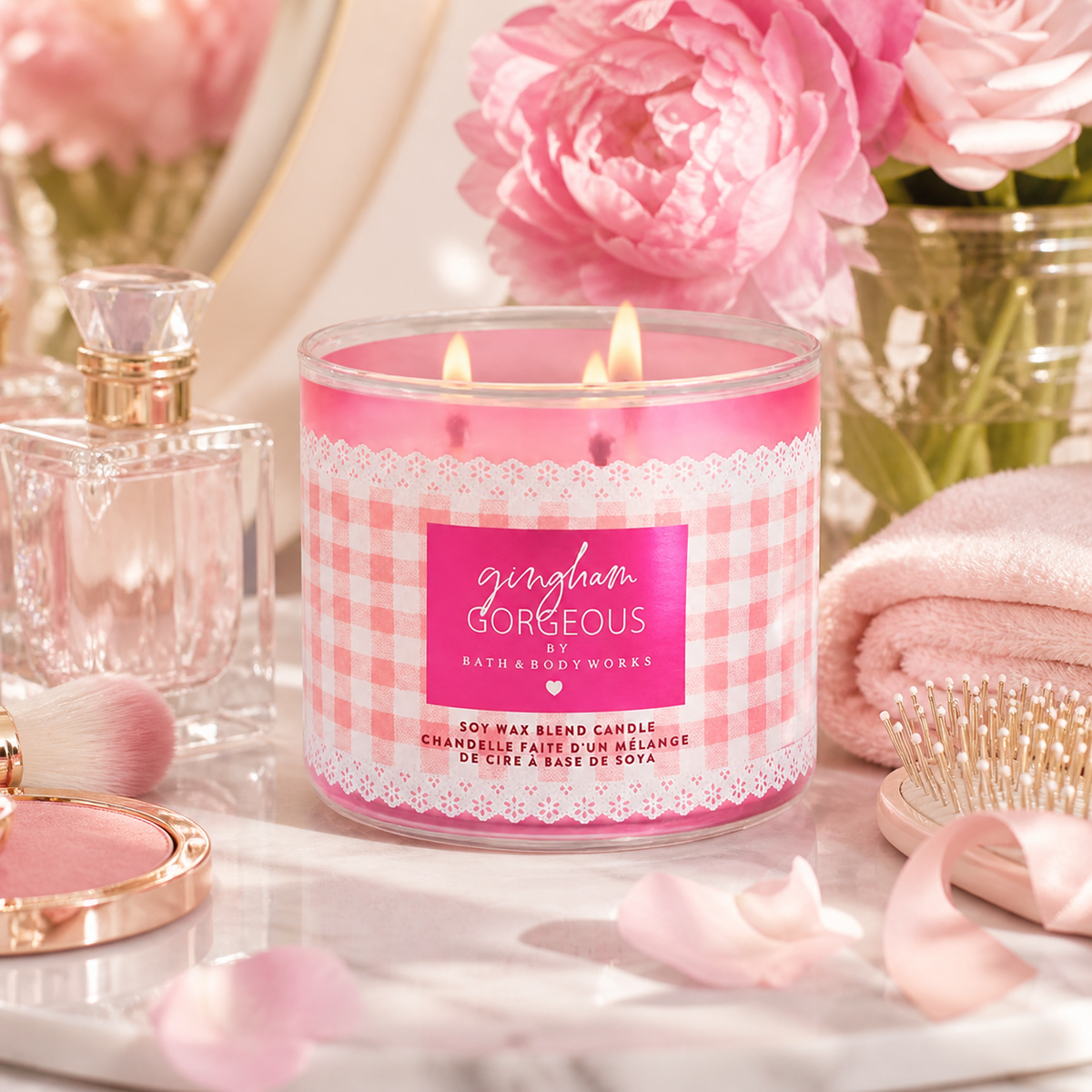 Bougie 3 mèches Gingham Gorgeous – Bath & Body Works