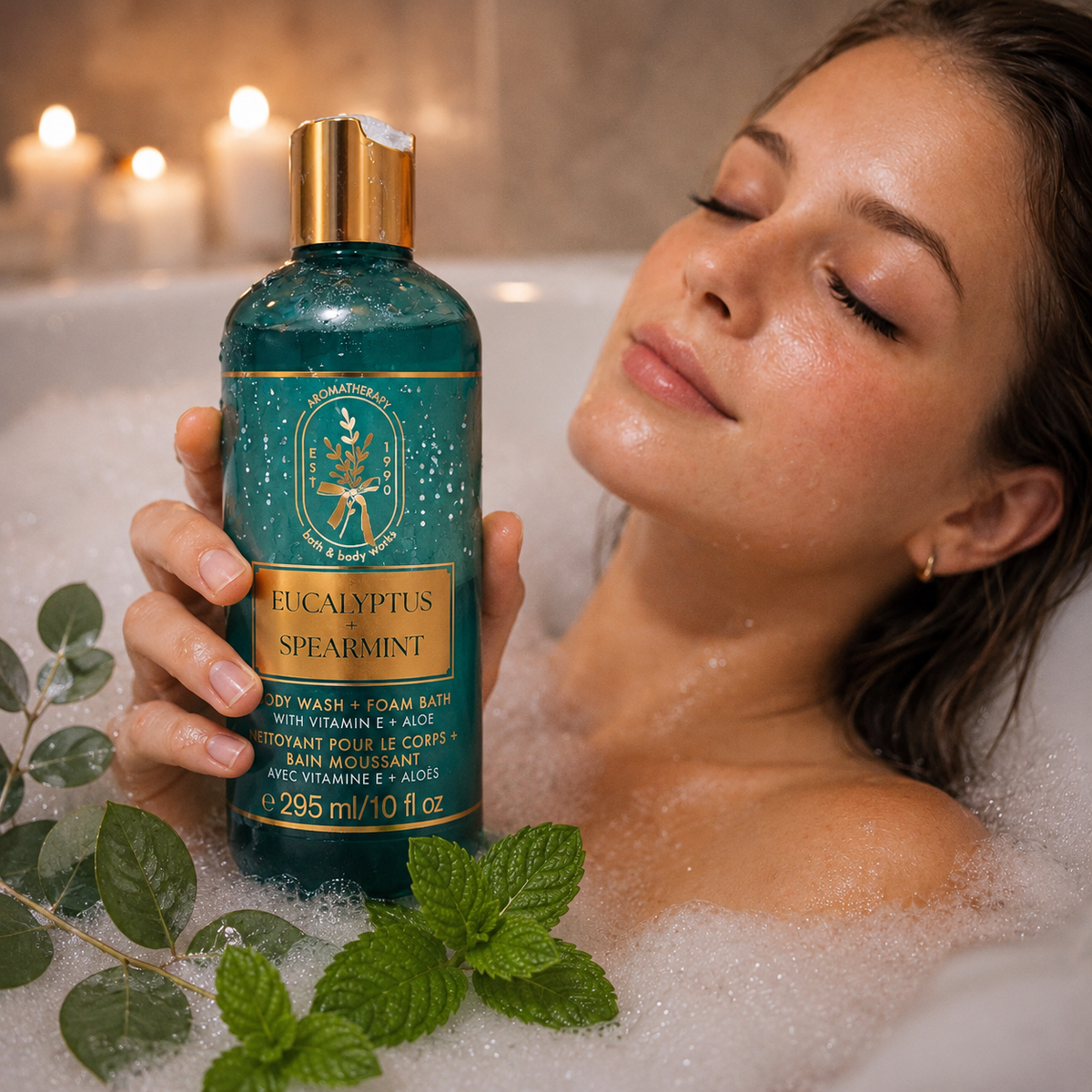 Nettoyant corps et bain moussant - Vitamine E & Aloès - Eucalyptus & Spearmint - Bath & Body Works