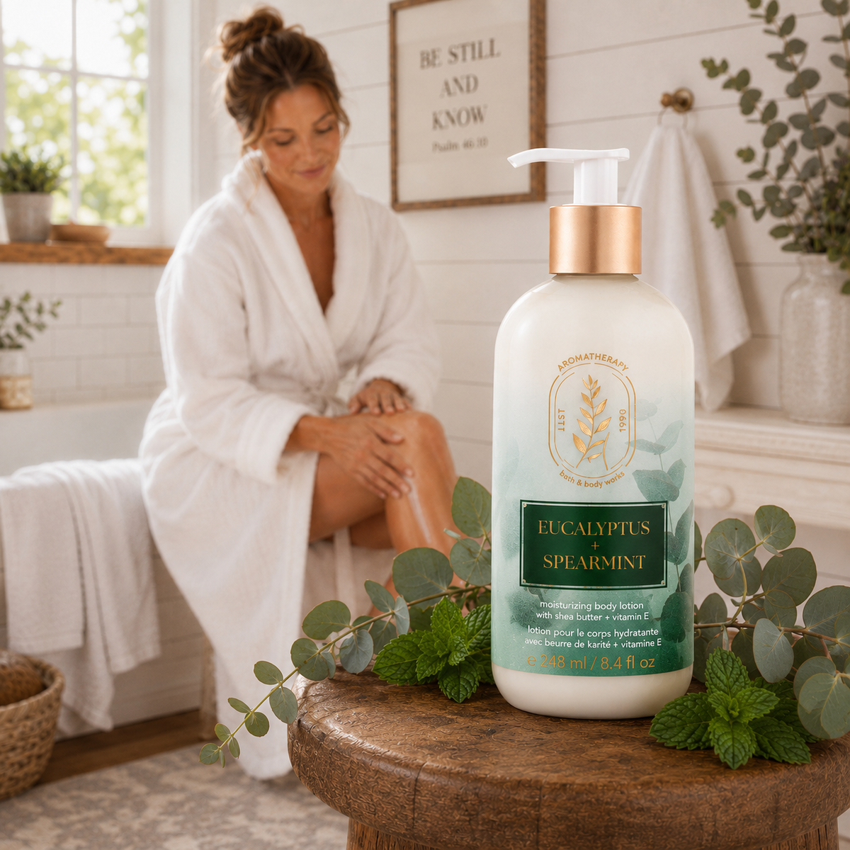 Lotion pour le corps Eucalyptus & Spearmint - hydratation quotidienne Aromatherapy — Bath & Body Works