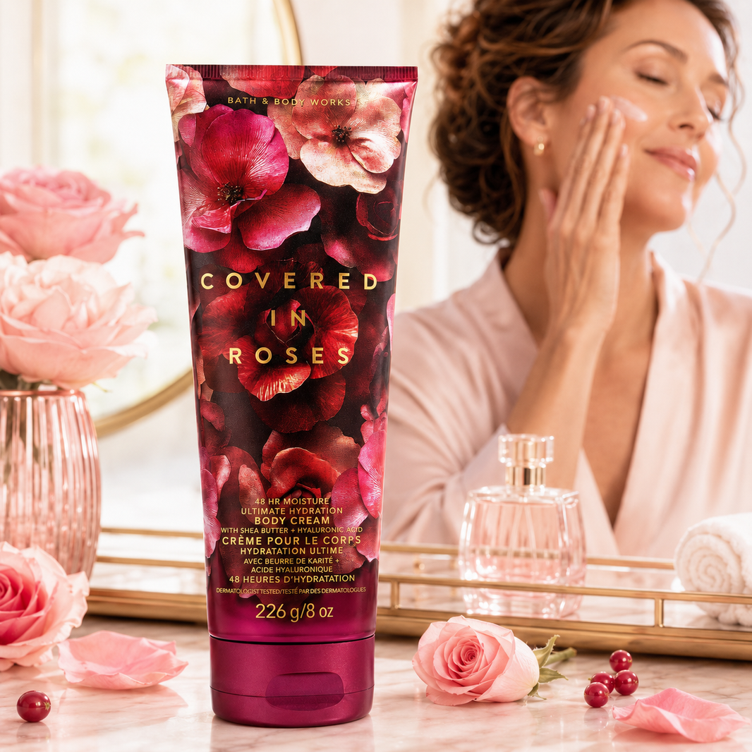 Crème hydratante pour le corps avec beurre de karité - Covered in Roses - Bath & Body Works