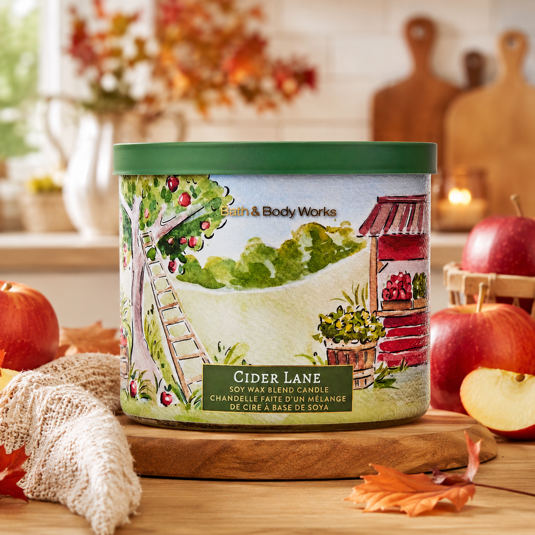Bougie à 3 mèches - Cider Lane - Bath & Body Works