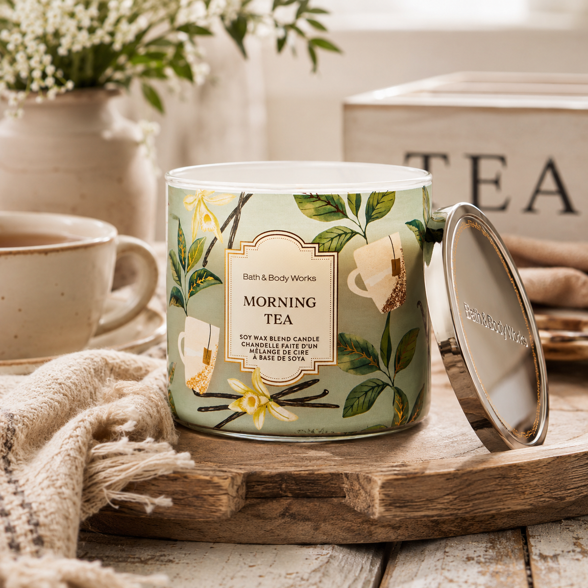 Bougie à 3 mèches - Morning Tea - Bath & Body Works