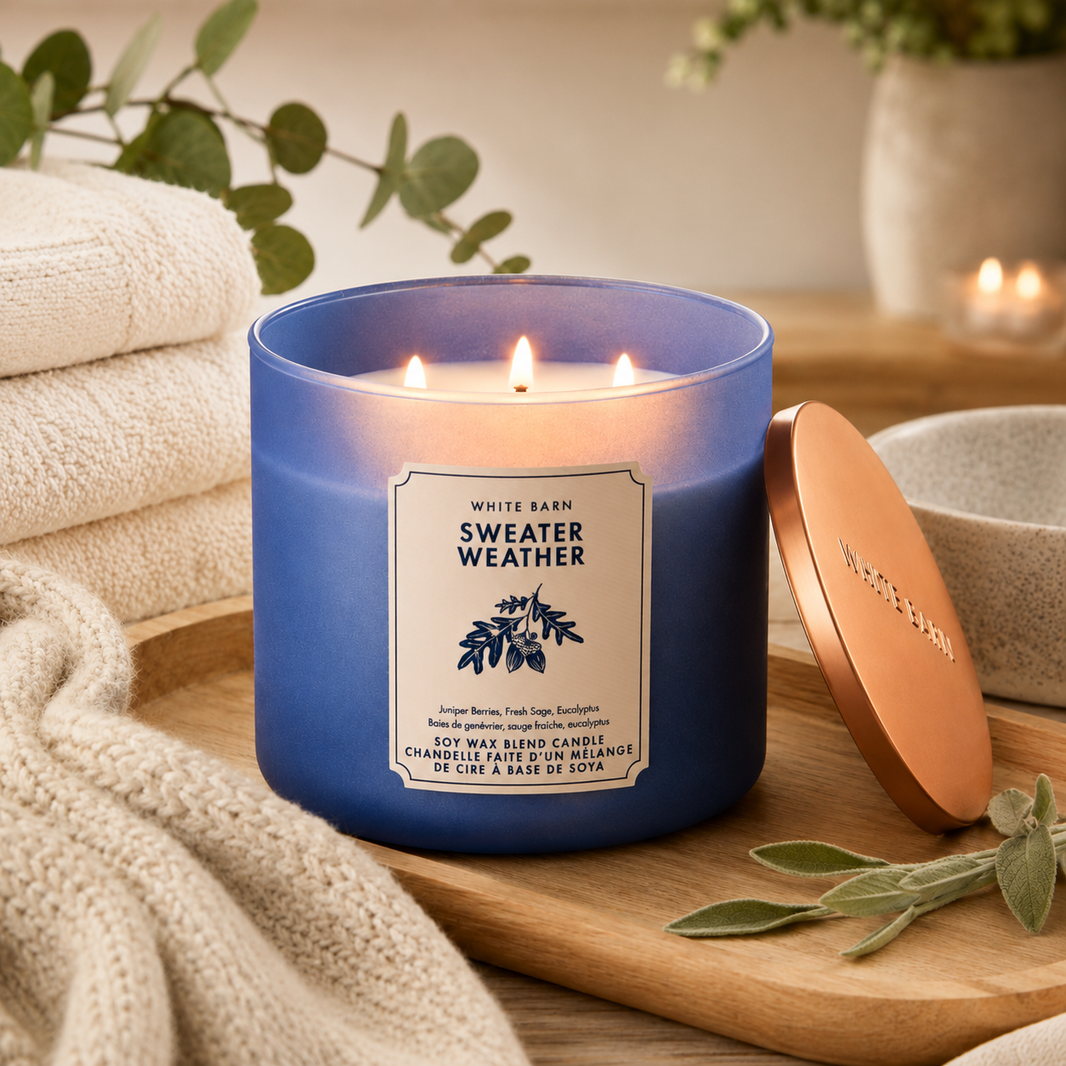Bougie à 3 mèches - Sweater Weather - Bath & Body Works