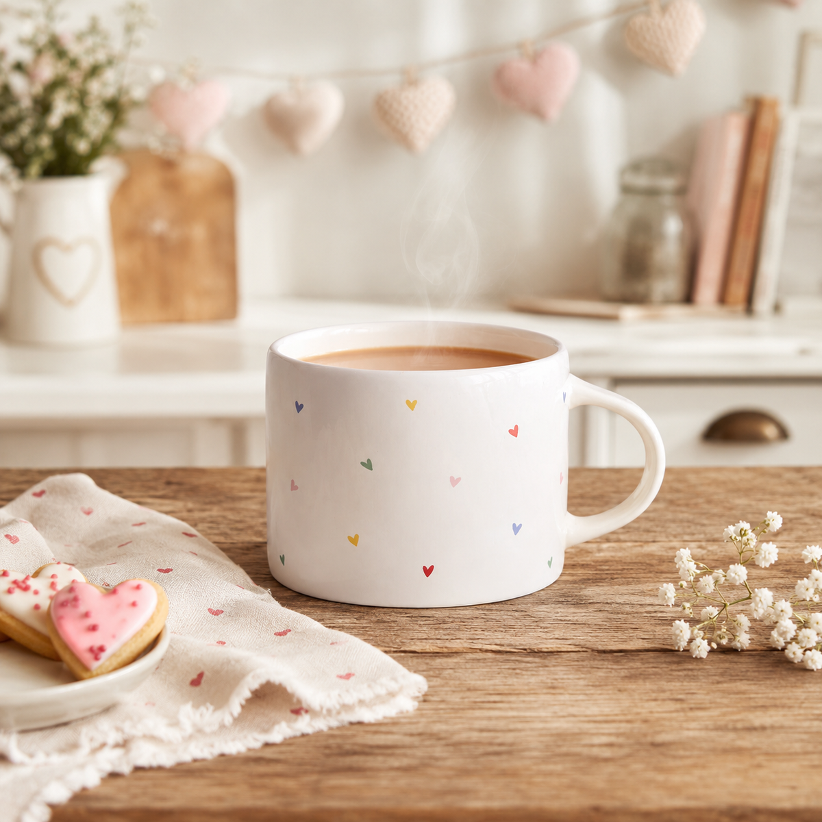Confetti Hearts Mug