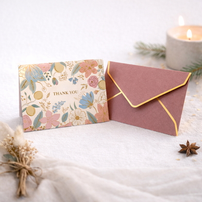 Carte premium « Jardin délicat » - 200 caractères