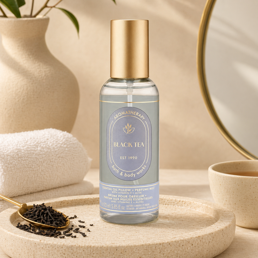 Fine Fragrance Mist Black Tea Aromatherapy – Body and Bed – Bath & Body Works