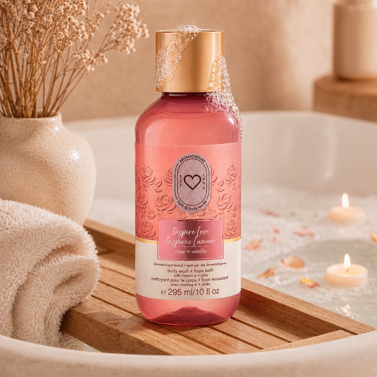 Rose + Vanilla Foaming Body Wash & Bubble Bath – Bath & Body Works