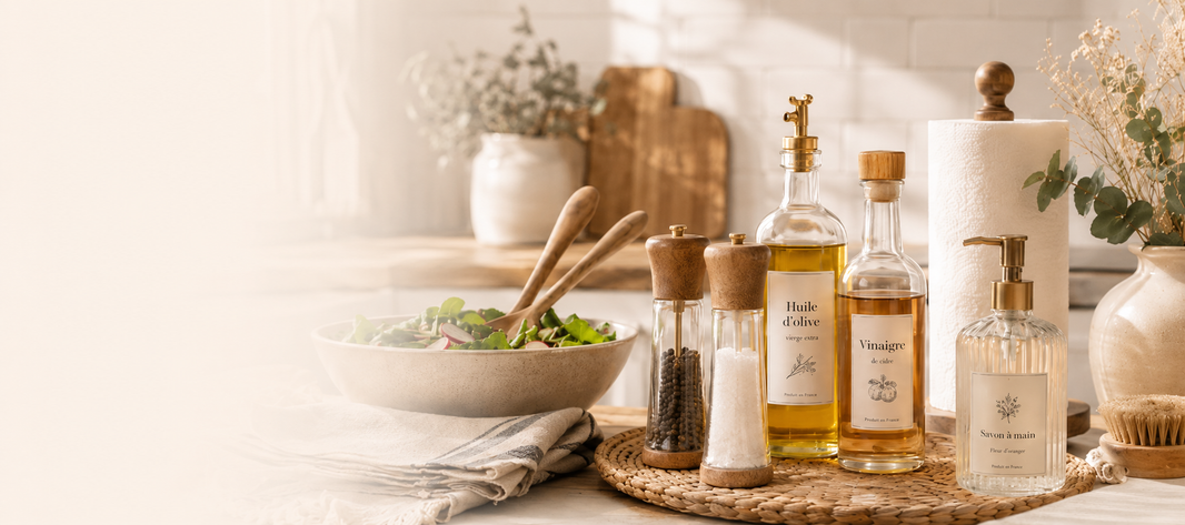 Section - Agrémenter la pause et la cuisine - De jolis essentiels pour rendre la cuisine plus douce et accueillante.