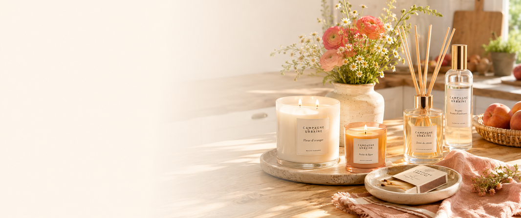 Section - Lumière & parfums d’ambiance - Des parfums et lumières pour créer une atmosphère enveloppante.