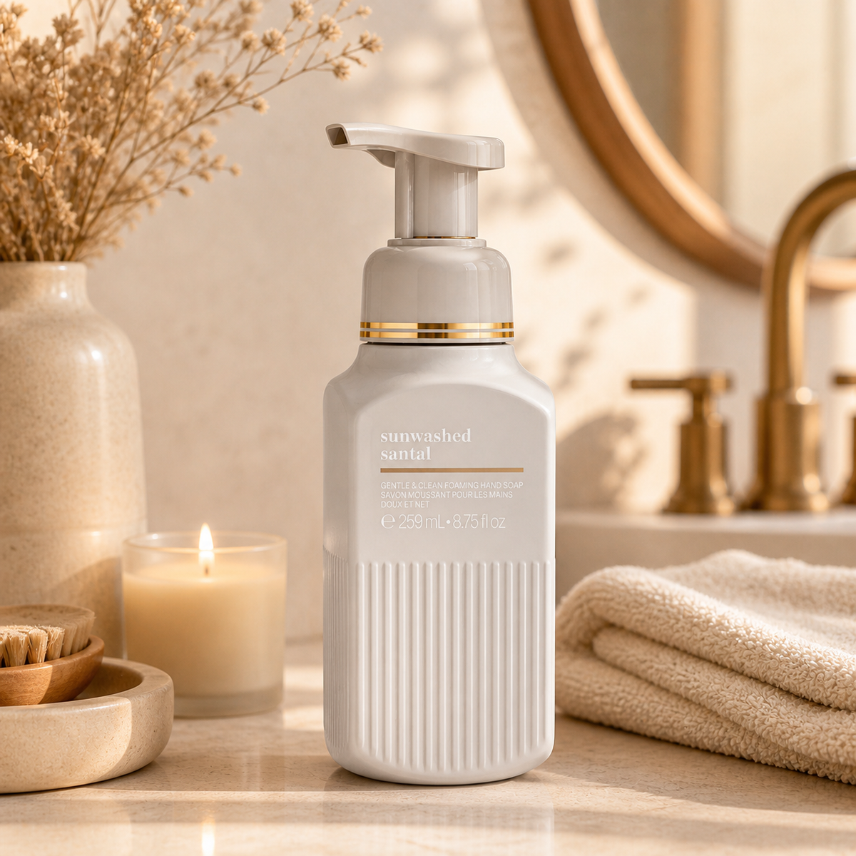 Savon moussant pour les mains doux et net – Sunwashed Santal – Bath & Body Works